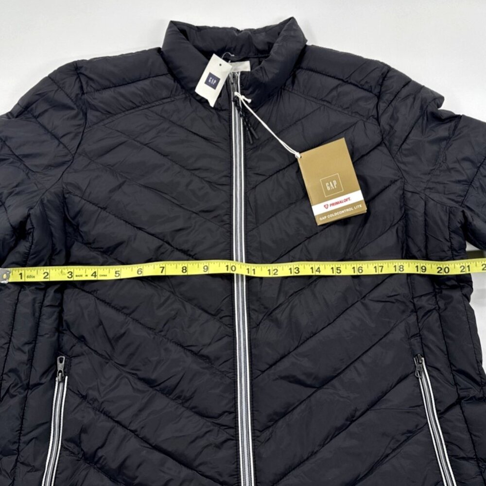 GAP Puffer Jacket Womens Black XL Primaloft Zip Pockets Cold Control Lite NEW - Picture 11 of 14